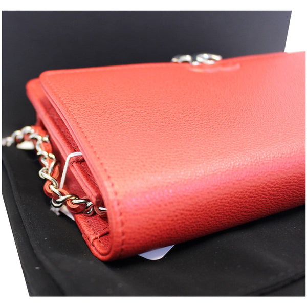 CHANEL Wallet on Chain Grained Calfskin Leather Shoulder Crossbody Bag-US