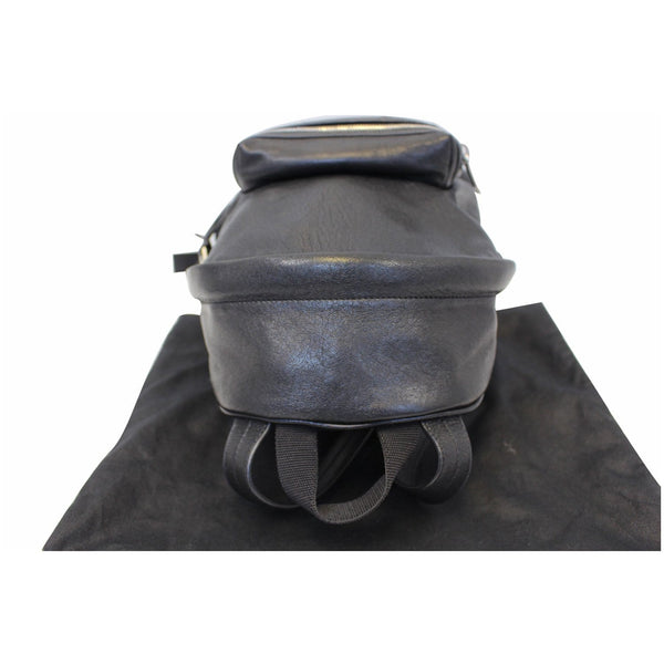 YVES SAINT LAURENT Toy City Embroidered Leather Backpack Bag Black-US