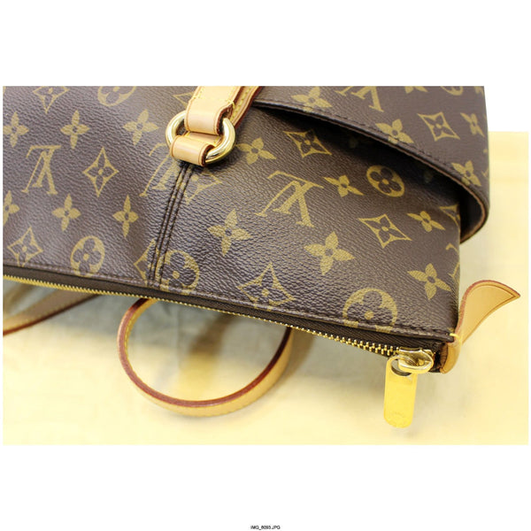 LOUIS VUITTON Totally MM Monogram Canvas Brown Tote Shoulder Bag
