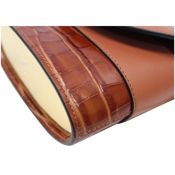 Chloe Aby Lock Small Embossed, Calfskin Leather Chain Bag close view