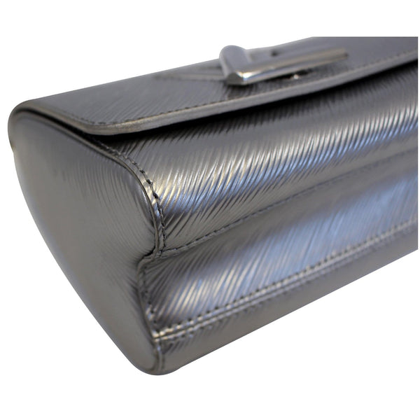 LOUIS VUITTON Twist PM Epi Leather Crossbody Bag Silver