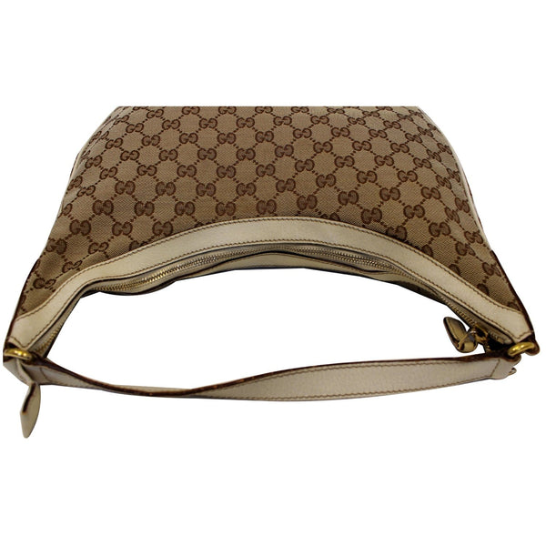 Gucci Charmy GG Canvas Hobo Bag Beige - Gucci leather