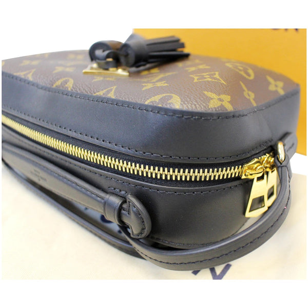 LOUIS VUITTON Saintonge Monogram Canvas Shoulder Bag Noir Black-US