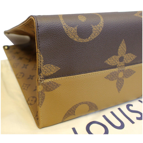LOUIS VUITTON Onthego Reverse Monogram Giant Canvas Shoulder Bag Brown