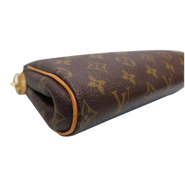 LOUIS VUITTON Pochette Eva Monogram Canvas Clutch Bag Brown