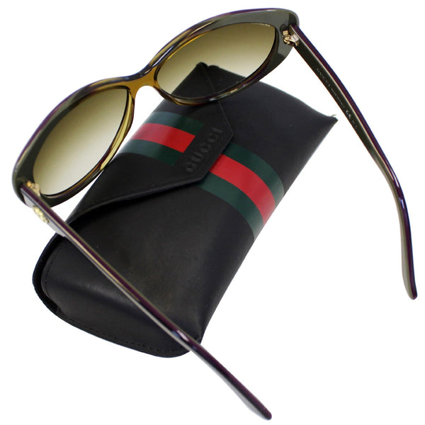 GUCCI Cat Eye Sunglasses 3510S Purple/Black