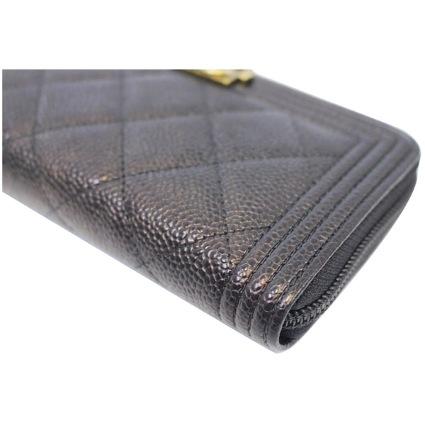 Chanel Boy Caviar leather wallet - bottom view