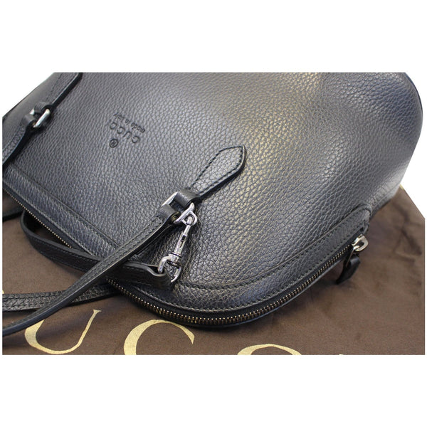 GUCCI Dome Leather Crossbody Bag Black 420023