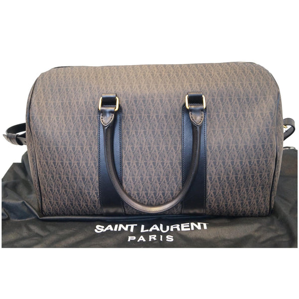 YVES SAINT LAURENT Classic Monogram Weekend/Travel Duffle Bag Dark Brown - Last Call