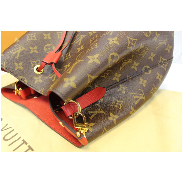 LOUIS VUITTON Neonoe Monogram Canvas Shoulder Bag Coquelicot-US