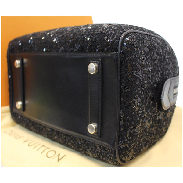 LOUIS VUITTON Sunshine Express Speedy Sequin Satchel Bag Black