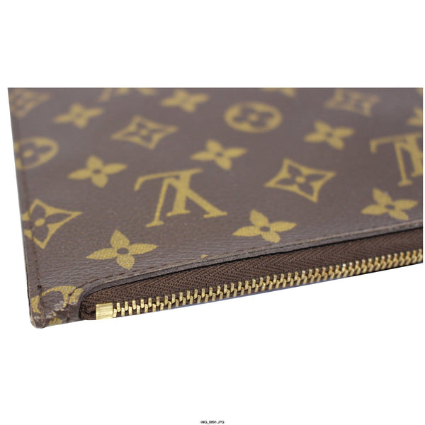 LOUIS VUITTON Pochette Wristlet Pouch Monogram Canvas Neverfull MM