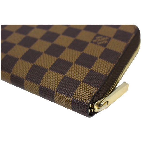 LOUIS VUITTON Zippy Organizer Damier Ebene Wallet Brown