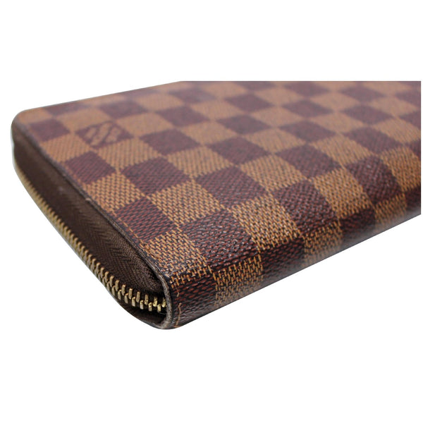 LOUIS VUITTON Zippy Damier Ebene Organizer Wallet Brown