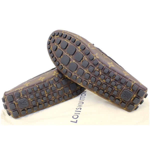 LOUIS VUITTON Arizona Moccasin Monogram Canvas Men's Shoes Loafers-US