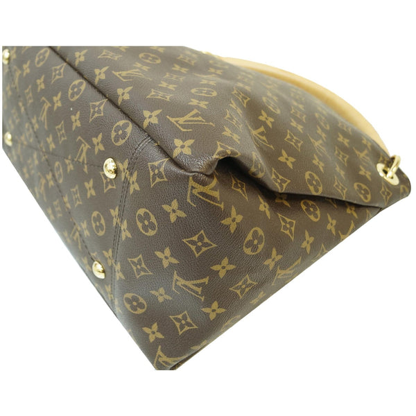LOUIS VUITTON Artsy MM Monogram Canvas Shoulder Bag Brown