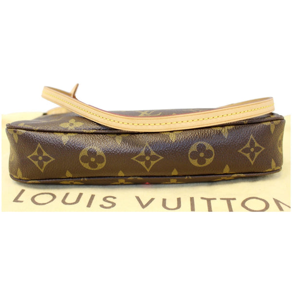 LOUIS VUITTON V Pochette Accessories Monogram Canvas Bag Brown