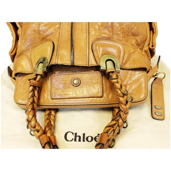 CHLOE Heloise Large Shoulder Handbag Brown Tan-US