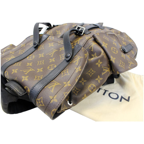 LOUIS VUITTON Christopher PM Monogram Macassar Canvas Backpack Bag-US