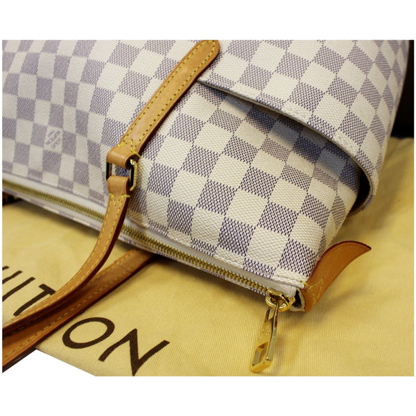 LOUIS VUITTON Totally MM Damier Azur Shoulder Handbag-US