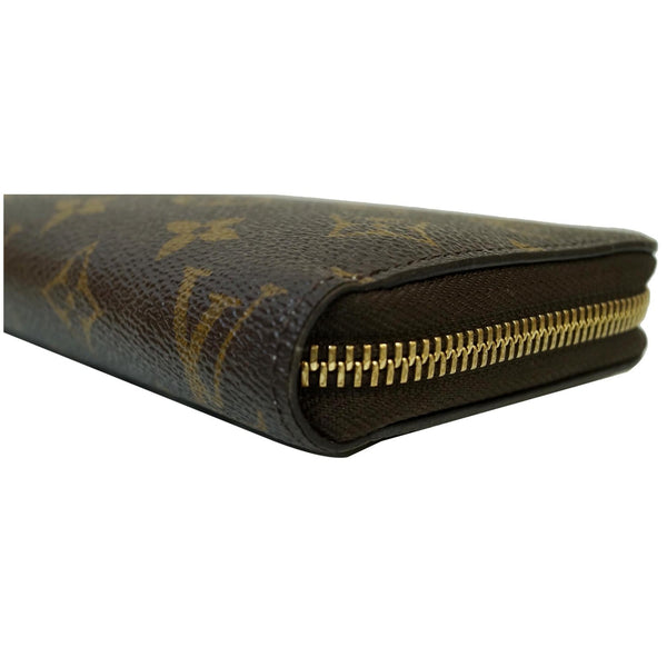 Zippy Long Monogram wallet - zipper end view