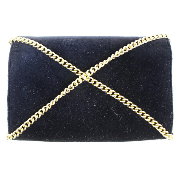 Fendi Wallet Velvet On Chain Shoulder Crossbody Bag