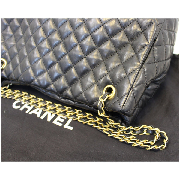CHANEL Large Shopping Flap Shoulder Bag Black-US