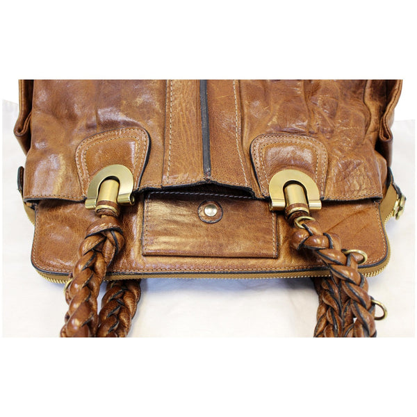 CHLOE Heloise Large Shoulder Handbag Brown