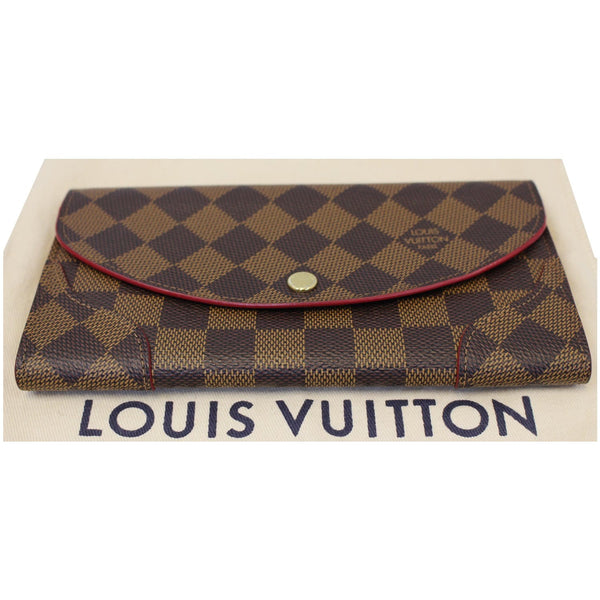 LOUIS VUITTON Caissa Damier Ebene Wallet Brown