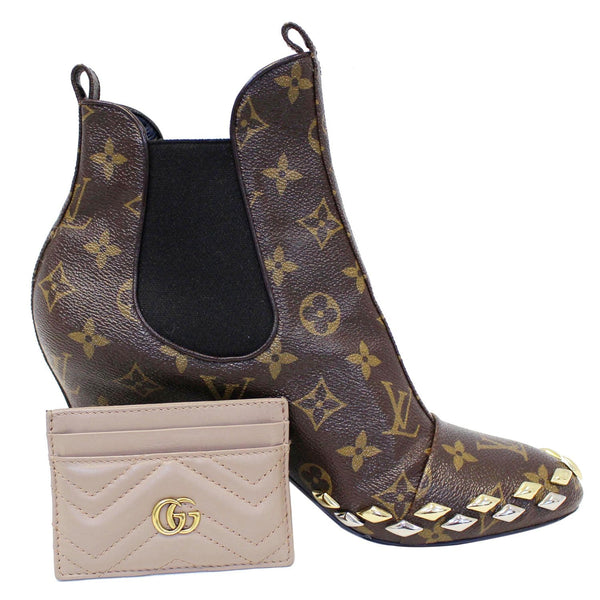 GUCCI GG Marmont Leather Card Case 443127