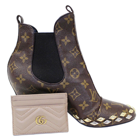 GUCCI GG Marmont Leather Card Case 443127