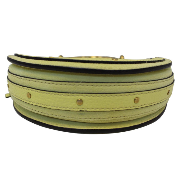 Chloe Crossbody Bag Calfskin Suede Pixie in lemonade color