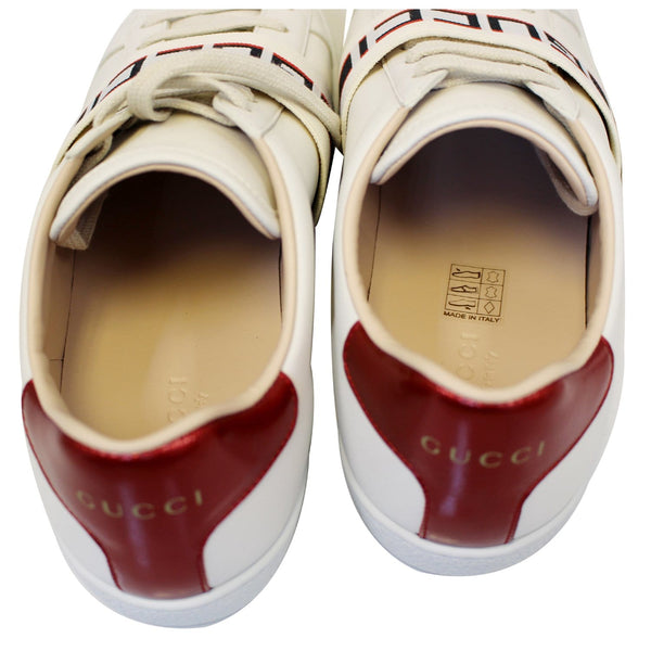 GUCCI Stripe Leather Sneaker White Size US 7-US