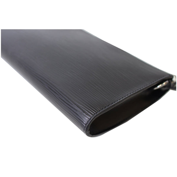 LOUIS VUITTON Pochette Accessoires Epi Leather Pouch Black