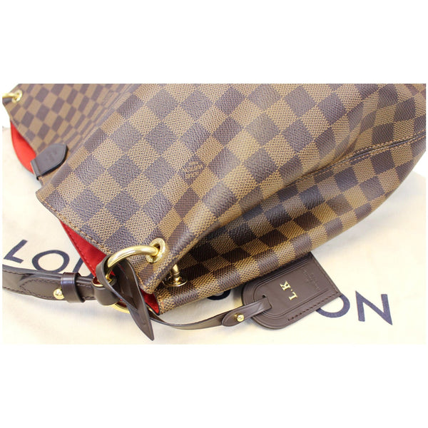 LOUIS VUITTON Graceful MM Damier Ebene Shoulder Bag Brown-US
