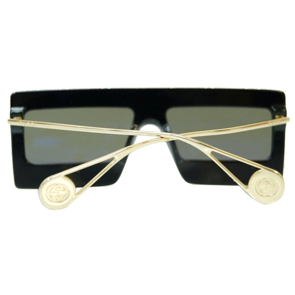 GUCCI Crystal Mask Frame Sunglasses GG0431s Black/Gold