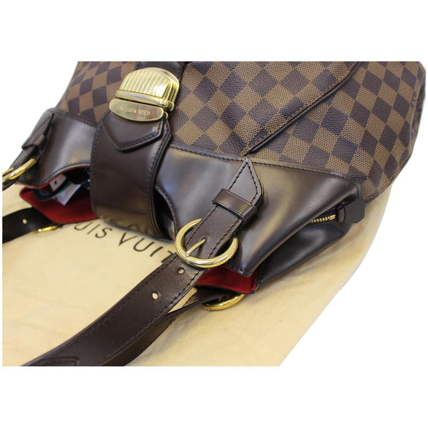 LOUIS VUITTON Sistina GM Damier Ebene Shoulder Handbag-US