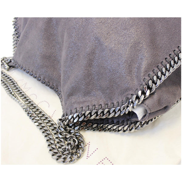 STELLA MCCARTNEY Falabella Shaggy Deer Large Tote Bag Grey