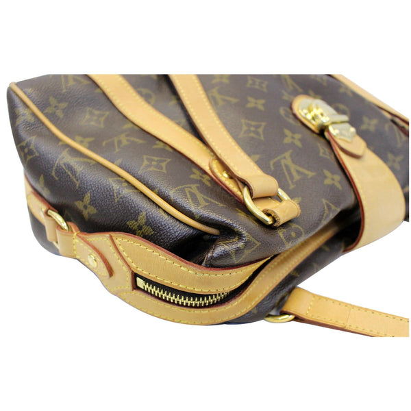 LOUIS VUITTON Stresa PM Monogram Canvas Shoulder Bag Brown