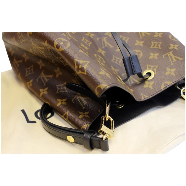 LOUIS VUITTON Neonoe Monogram Canvas Shoulder Bag Black-US