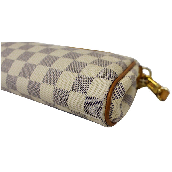 Louis Vuitton Eva Pochette Damier Azur Clutch - corner view