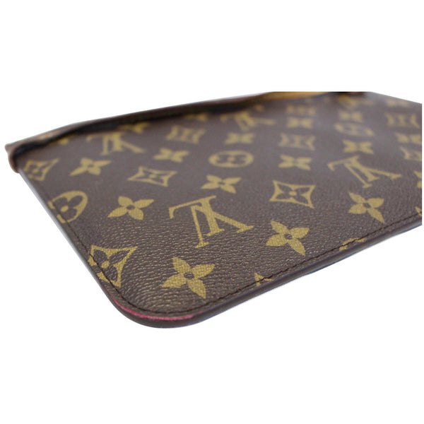 LOUIS VUITTON Pochette Wristlet Pouch Monogram Canvas Neverfull MM/GM Brown