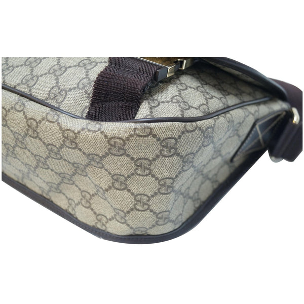 GUCCI GG Plus Canvas Messenger Crossbody Bag Beige 201732