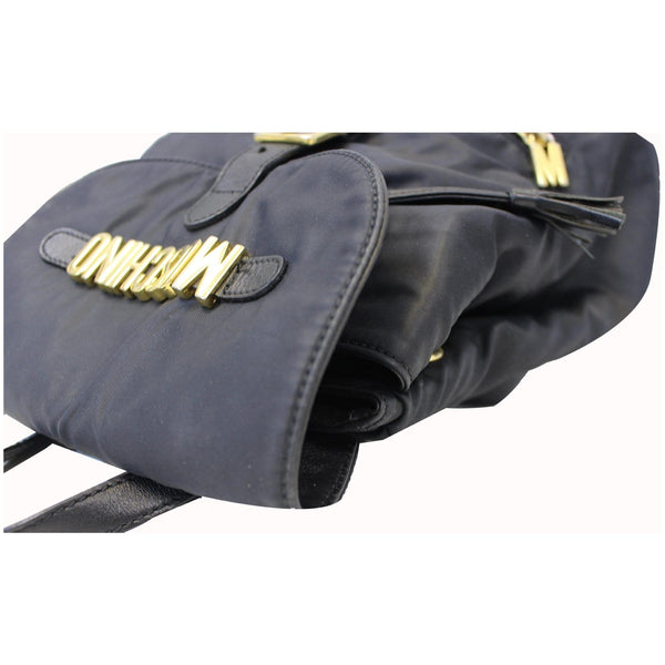 MOSCHINO Nylon Backpack Bag Black-US