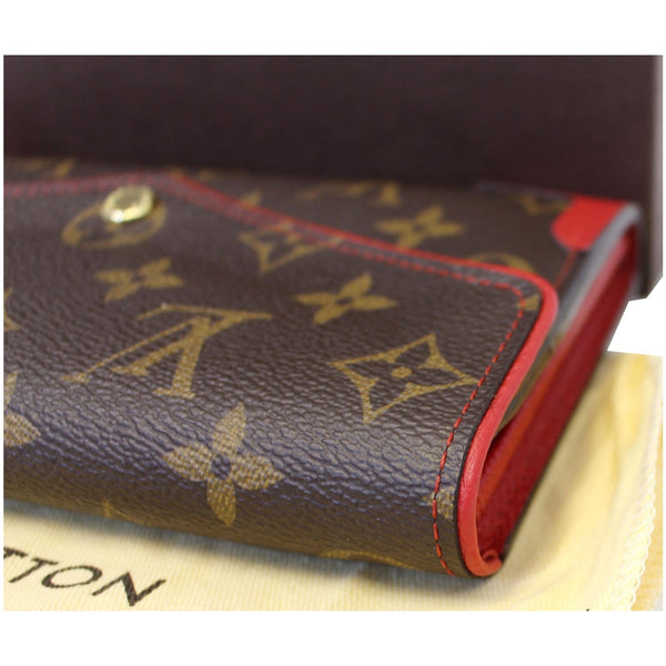 LOUIS VUITTON Sarah Retiro Monogram Canvas Wallet Brown/Cerise-US