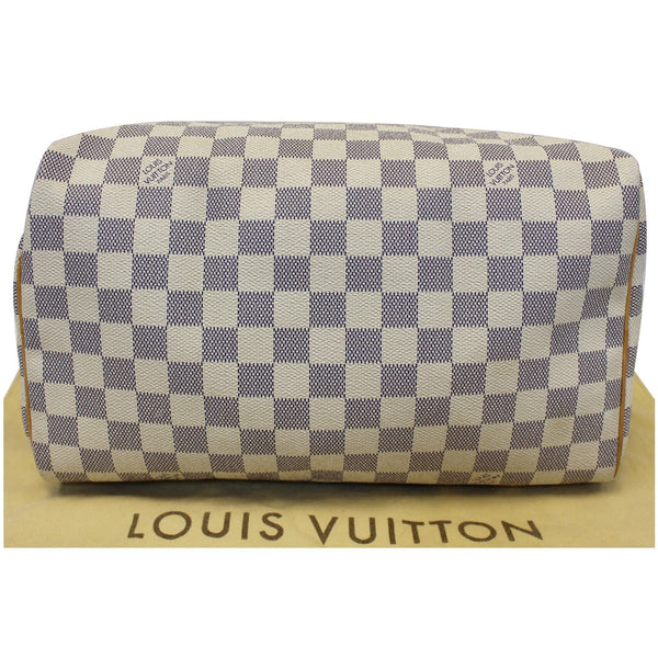 LV Speedy 30 Damier Azur Satchel Bag - Bottom view
