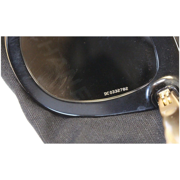 CHANEL Cat Eye Sunglasses Black Gold-US