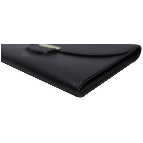 CELINE Trotteur Large Flap Multifunction Smooth Leather Wallet Black