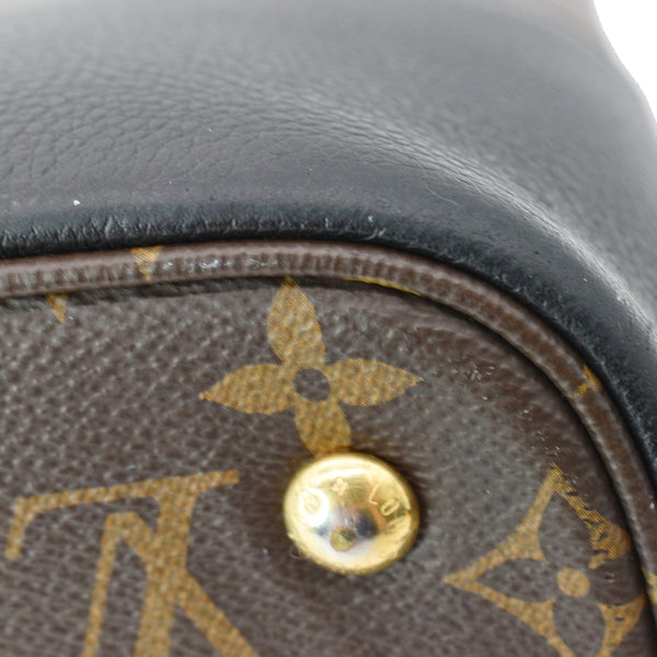 LOUIS VUITTON Flandrin Monogram Canvas Tote Shoulder Bag Brown