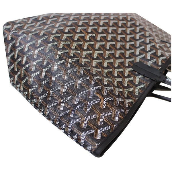 GOYARD Goyardine Saint Louis PM Tote Bag Black